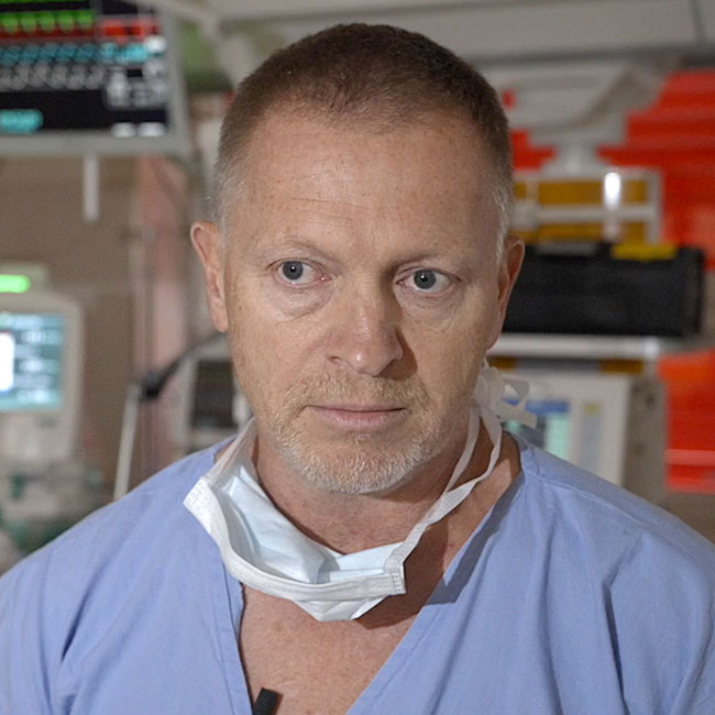 Male physician thinking​