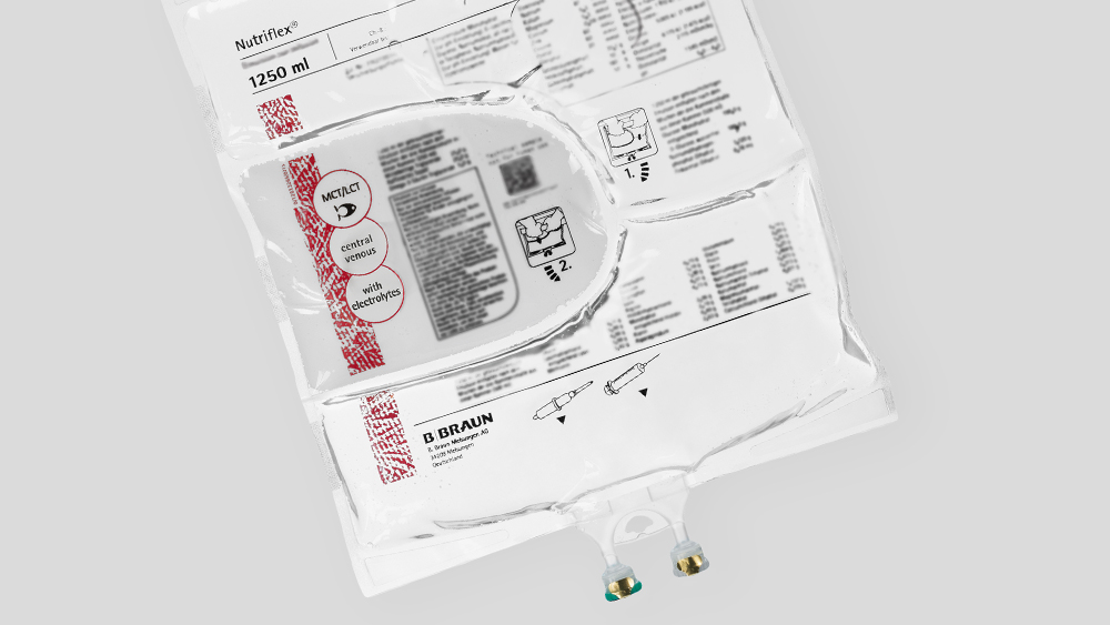A transparent bag for medications